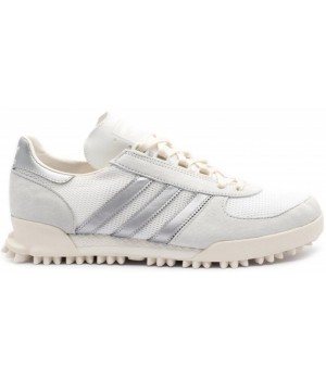 Кроссовки Adidas Marathon бежевые с серебристым